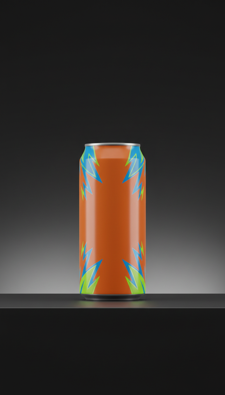 Pulse Orange energy drink can